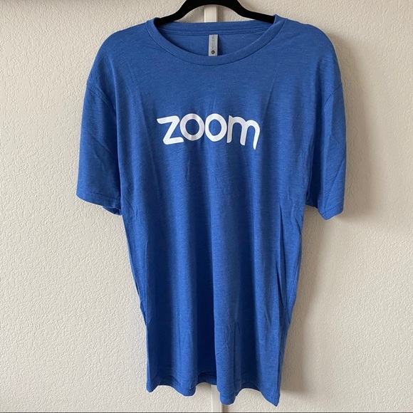ZOOM T shirt Blue Medium New Without Tags - Picture 2 of 5